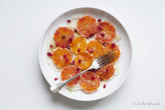 Insalata di arance, finocchi e melograno