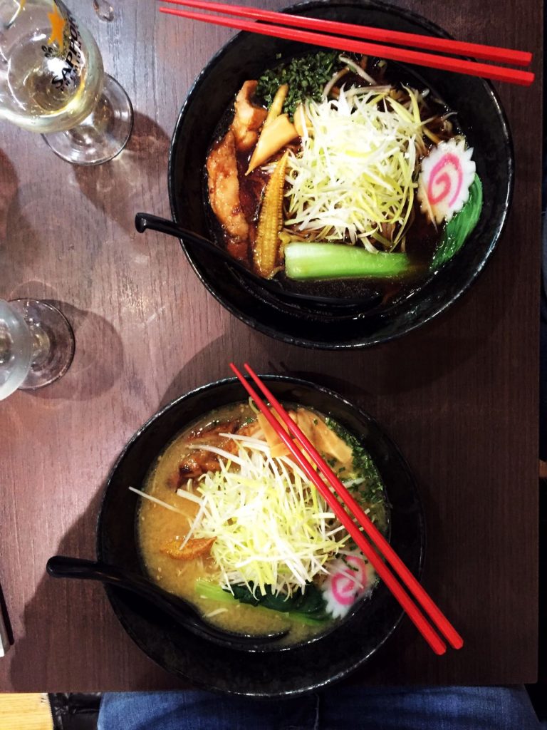 Miso ramen e shoyu ramen da Takumi Nine